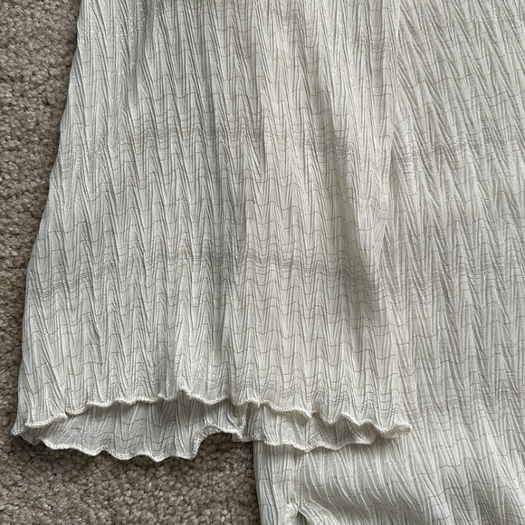 VICI x Summer of Diane Gauzy Ivory with Metallic Gold Detail Swim Cover Up Small - Picture 3 of 9